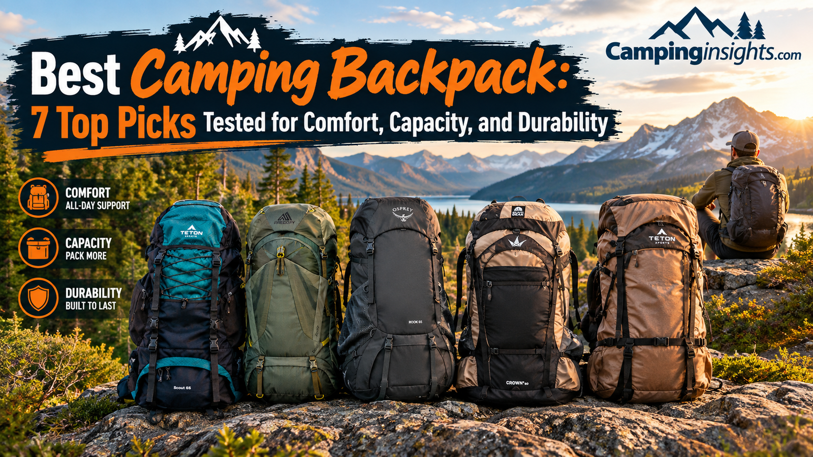 Best camping backpack hero image